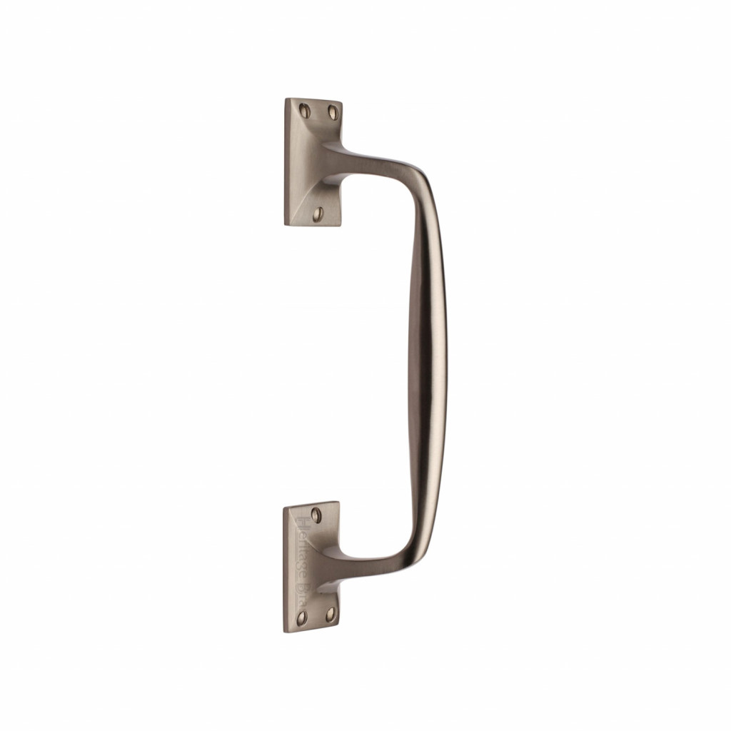 M Marcus Heritage Brass Cranked Design Face Fixing Pull Handle 253mm length